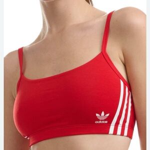 Adidas Women's Red Sports Bra - Medium